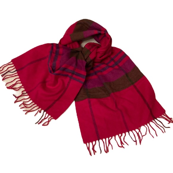 Perfect Valentine Wool-Blend Red Pink Scarf - Picture 6 of 16